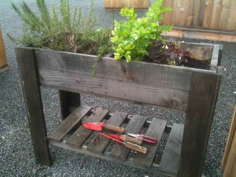 table de culture en hauteur