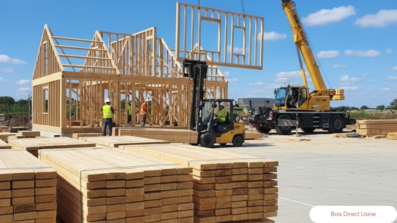 Basting madrier charpente coffrage T2