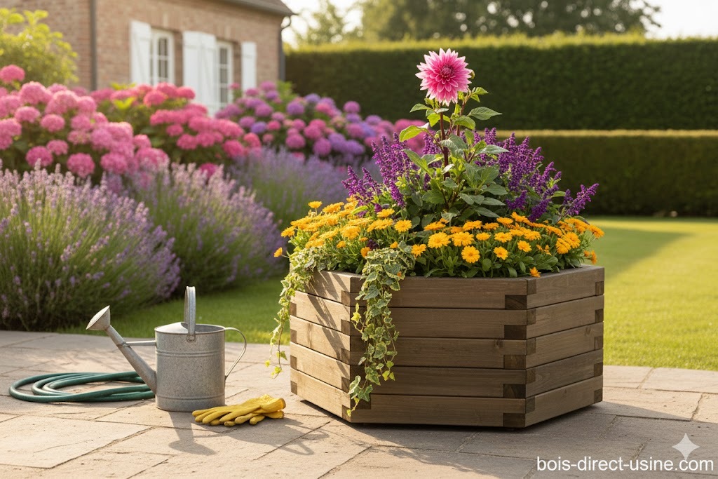 Jardinière Hexagonal 96x96cm Hauteur 49cm