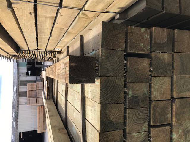 Poteaux brut 120x120x2400