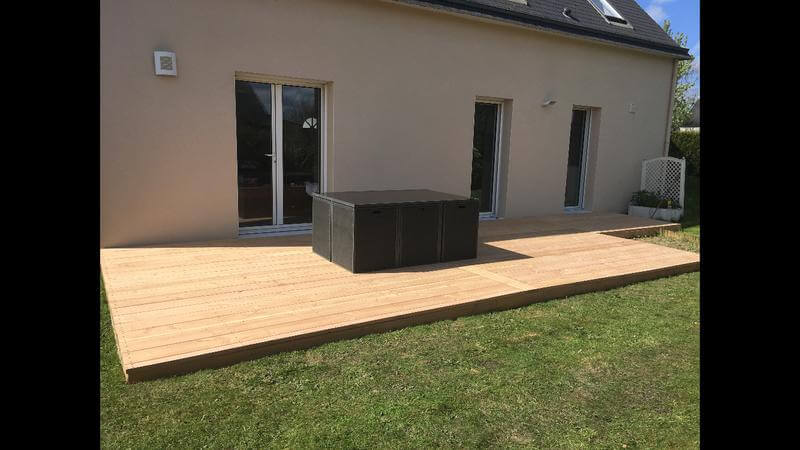 Réalisation Terrasse avec Lame Douglas 32mm (Photo Annexe 6)