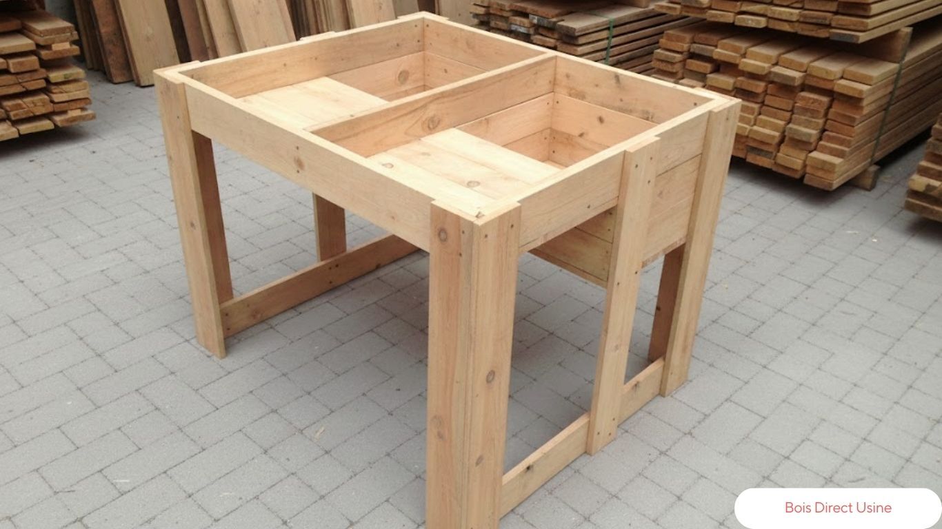 Table de culture potagère personne mobilité réduite 105x85cm T