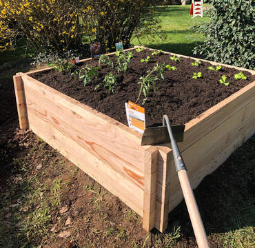 Carre potager raboté