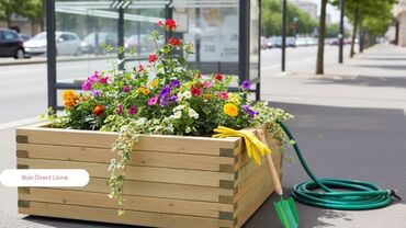 Jardinière 80x80cm Hauteur 49cm T2