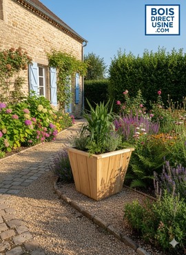 Jardinière douglas 55x55cm Hauteur 54cm