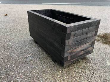 jardinière noir blackstonné