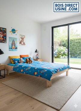 Lit en bois massif (2)