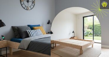 Lit en bois massif T