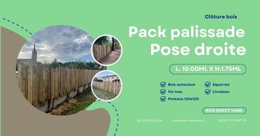 Pack palissade 1m75 de haut