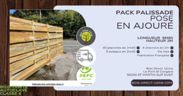 Pack palissade ajourée