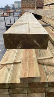 Profilé bois 70x190x2000 Traité autoclave classe 4 vue face