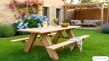 Table piquenique douglas 32 mm T